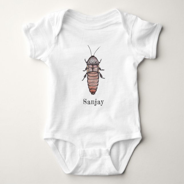 Zischenschaben-Baby-Bodysuit Baby Strampler (Vorderseite)