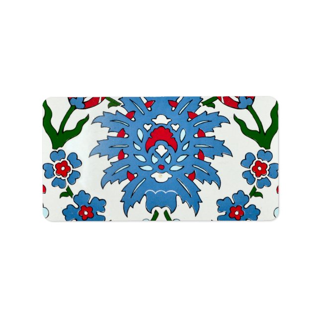 Zisnikfliese Adressaufkleber (Vorne)