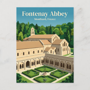 Zisterzienserabtei Fontenay Frankreich Postkarte