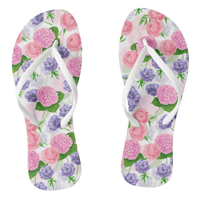Zistvogel und Blume Flip Flops (Fußbett)