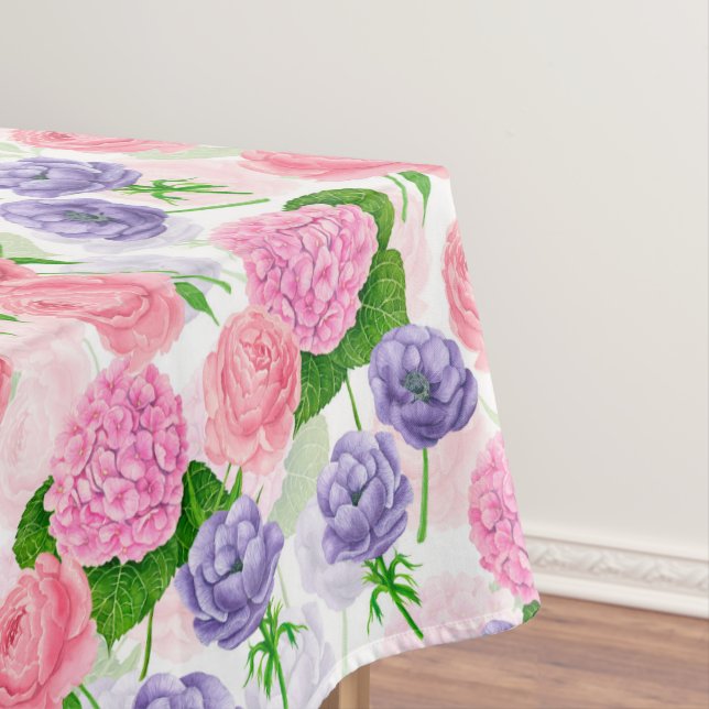 Zistvogel und Blume Tischdecke (Beispiel)