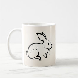 Zit&Bit Artistry - Unique Rabbit Zodiac Design Kaffeetasse