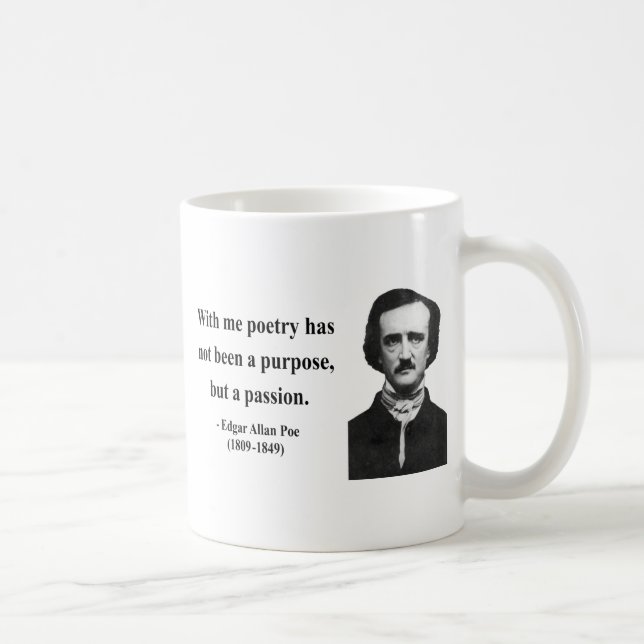 Zitat 11b Edgar Allen Poe Tasse (Rechts)