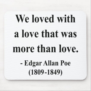 Zitat 12a Edgar Allen Poe Mousepad