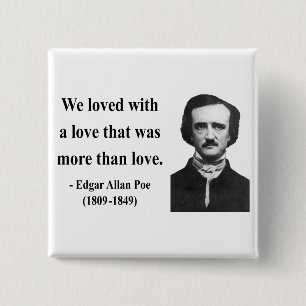 Zitat 12b Edgar Allen Poe Button