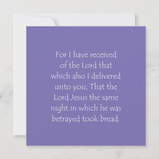 Zitat 1 Korinther 11 23 Einladung