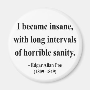 Zitat 2a Edgar Allen Poe Magnet