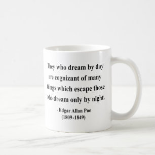 Zitat 3a Edgar Allen Poe Kaffeetasse