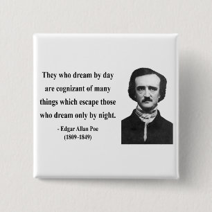 Zitat 3b Edgar Allen Poe Button