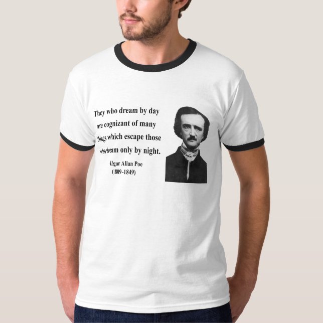 Zitat 3b Edgar Allen Poe T-Shirt (Vorderseite)