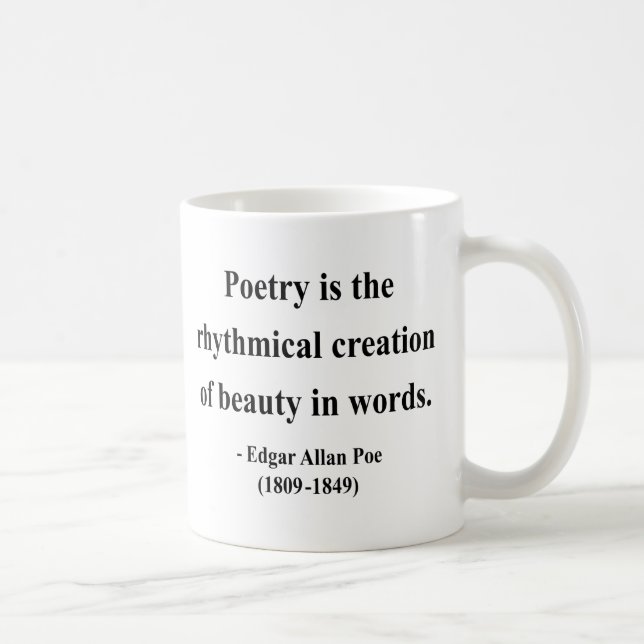 Zitat 5a Edgar Allen Poe Tasse (Rechts)