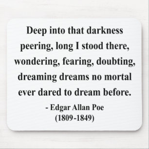 Zitat 8a Edgar Allen Poe Mousepad