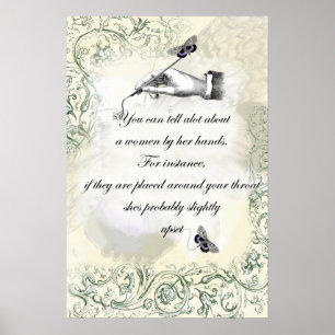 Zitat "A women hand" Poster