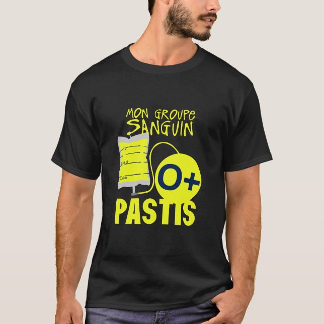 Zitat Alkohol Humor oder Blut Pasti T-Shirt (Vorderseite)