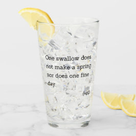 Zitat Aristoteles Schlucken Glas