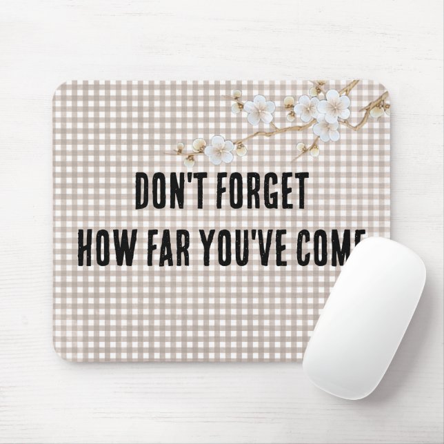 Zitat auf Gingham Mousepad (Mit Mouse)