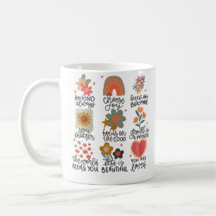 Zitat-Aufkleber für Inspirationen Kaffeetasse