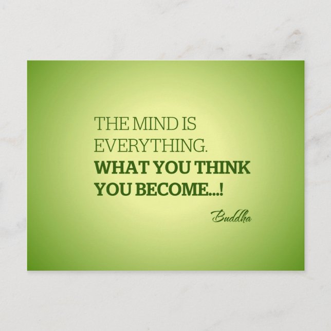 Zitat aus Buddha Postkarte (Vorderseite)
