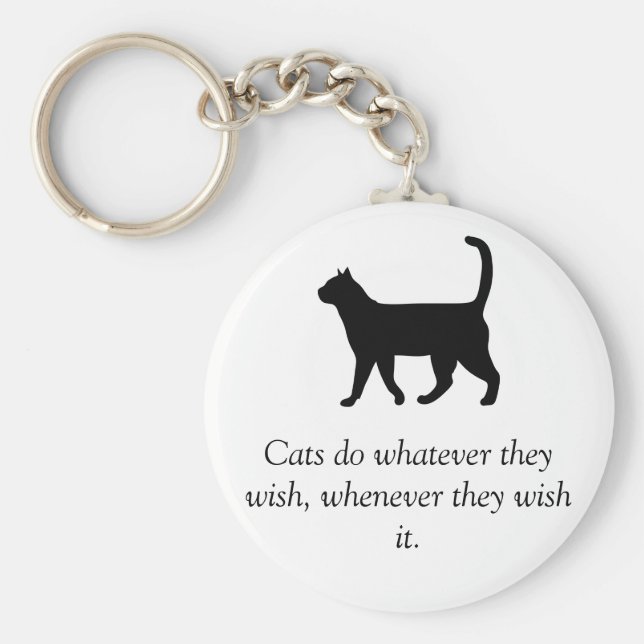 Zitat aus dem Geheimnis des Landbesitzers Schlüsselanhänger (Vorne)