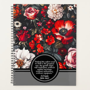 Zitat aus dem religiösen Zeitalter mit Roter Flora Planer
