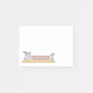 Zitat aus Stolz und Vorurteilen Post-it Klebezettel