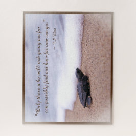 Zitat Baby Sea Turtle Sand Ocean Puzzle