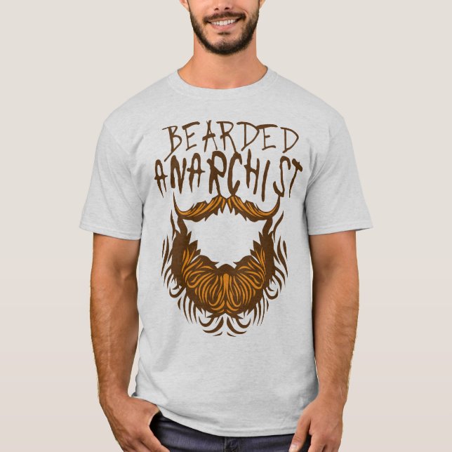 Zitat_Barbe_Barbu_Anarchist_Bearded_Humour_1412 T-Shirt (Vorderseite)
