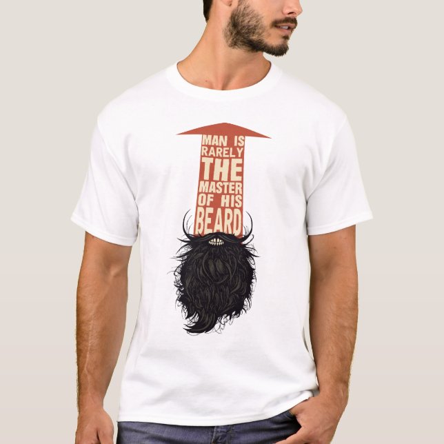 Zitat_Barbe_Barbu_Man_Rarely_Master_Beard_Humou T-Shirt (Vorderseite)