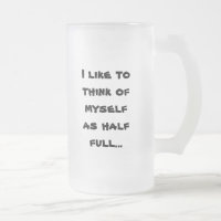 Zitat-Bier-Tasse - mattierte Bier-Tasse