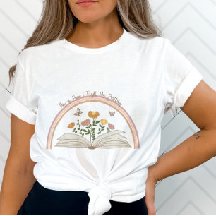 Zitat - Blumenschmetterlingsbuch - Bibel T-Shirt
