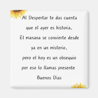 Zitat de los Buenos dias Magnet Design