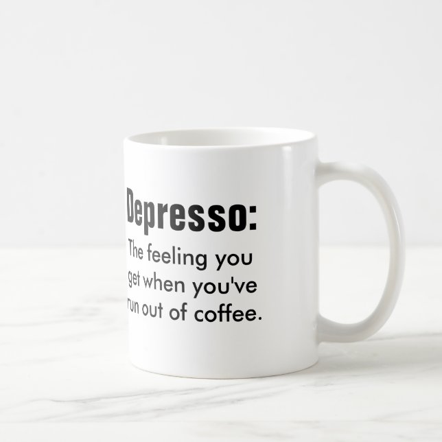Zitat: Depresso Kaffeetasse (Rechts)