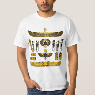 Zitat der alten hieroglyphischen Sprache, altes T-Shirt