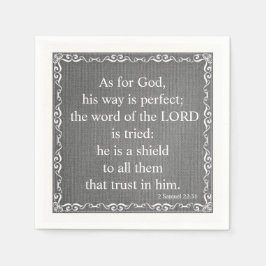 Zitat der Alten Testament-Bibel-Schrift - 2 Samuel Serviette