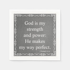 Zitat der Alten Testament-Bibel-Schrift - 2 Samuel Serviette