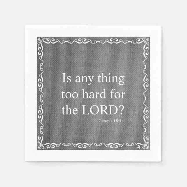 Zitat der Alten Testament-Bibelschrift - Genesis 1 Serviette (Vorderseite)