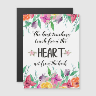 Zitat der besten Lehrerin Dankeschön an die Gesche Magnetkarte