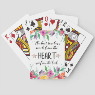 Zitat der besten Lehrerin Dankeschön an die Gesche Spielkarten