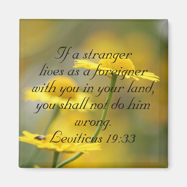 Zitat der Bibel des Alten Testaments - Leviticus 1 Magnet (Vorne)