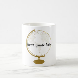 Zitat der Goldkugel-DIY Tasse