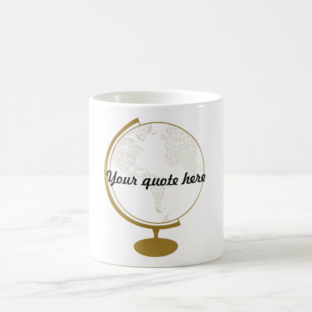 Zitat der Goldkugel-DIY Tasse (Mittel)