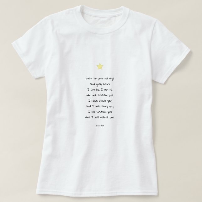 Zitat der inspirierenden Bibelbibel T-Shirt (Design vorne)