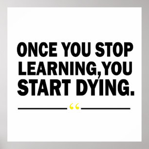 Zitat der motivierend Lehrerin Poster