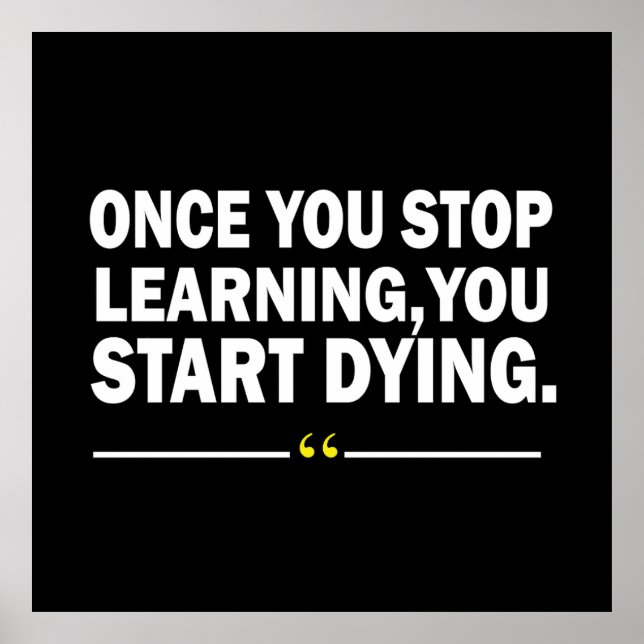 Zitat der motivierend Lehrerin Poster (Vorne)