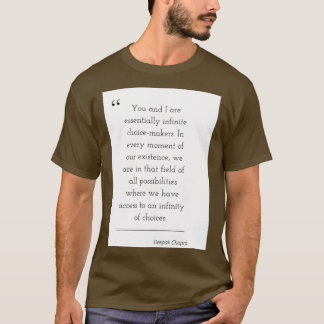 Zitat der Philosophie Deepak 1 T-Shirt