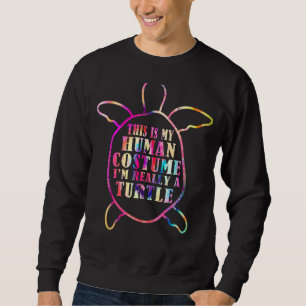 Zitat der Schildkröte Ich bin wirklich eine Schild Sweatshirt