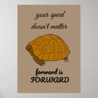 Zitat der Schildkröte Poster