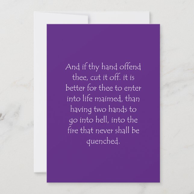 Zitat der Schrift 9 43 Dankeskarte (Vorderseite)