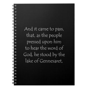 Zitat der Schrift Luke 5 1 Notizblock