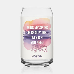 Zitat der Schwester: Nur Geschenk, das Sie brauche Dosenglas